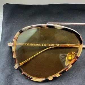 Illesteva - Dorchester Ace Aviator Sunglasses: Gold Tortoise Illesteva | Accessories | Illesteva Dorchester Ace Aviator  main image 2